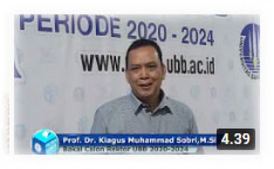 Video Prof Dr Kiagus Muhammad Sobri,M Si