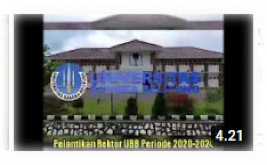 Video Pelantikan Rektor UBB Periode 2020-2024
