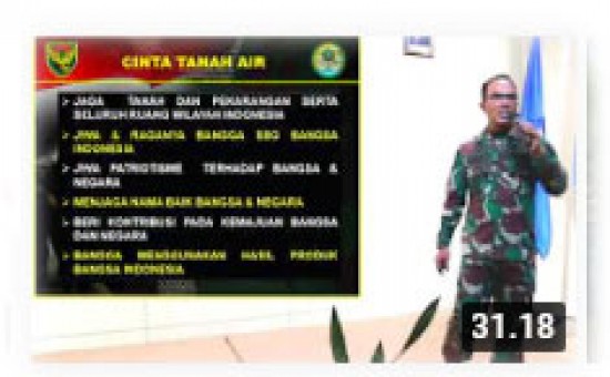 Video Materi PKKMB UBB 2021, Bela Negara dari Korem 045/Garuda Jaya