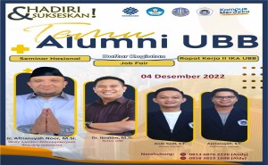 Undangan Alumni UBB, IKA Akan Hadirkan Wakil Menteri Ketenagakerjaan