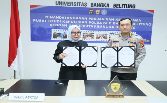 Universitas Bangka Belitung dan Polda Babel Perkuat Sinergi Melalui Penandatanganan Perjanjian Kerja Sama