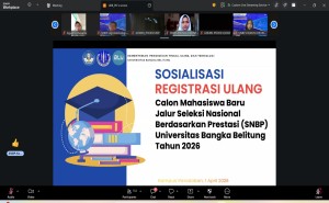 UBB Sosialisasikan Daftar Ulang SNBP 2026, 1052 Camaba Dikejar Deadline Registrasi