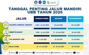 UBB Luncurkan Jalur MANDIRI UBB 2026, 4 Skema Buka Peluang Lebih Luas bagi Calon Mahasiswa