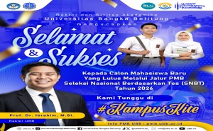 1332 Peserta Lulus SNBT 2026 di UBB, Rektor Sambut Generasi Baru Mahasiswa Indonesia