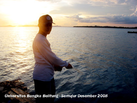 Senja di Pulau Semujur Bangka Belitung